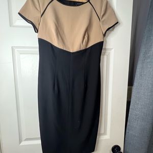A two toned Ann Taylor dress.